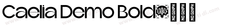 Caelia Demo Bold字体转换